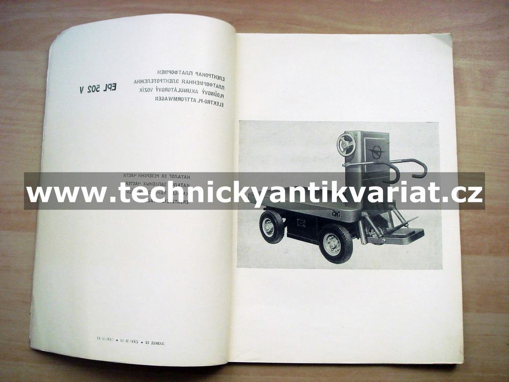 Plošinový akumulátorový vozík EPL 502 V - katalog náhradních dílů