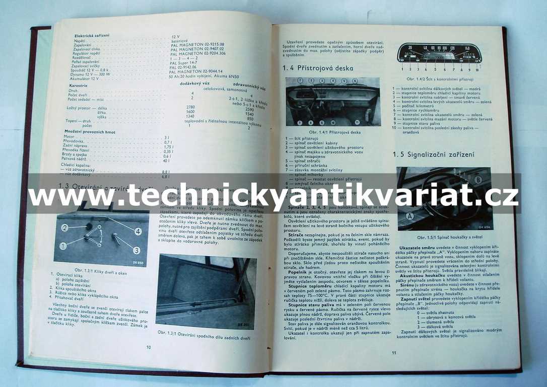 Škoda 1203 zdravotnický, dodávkový - dílenská příručka (1969)