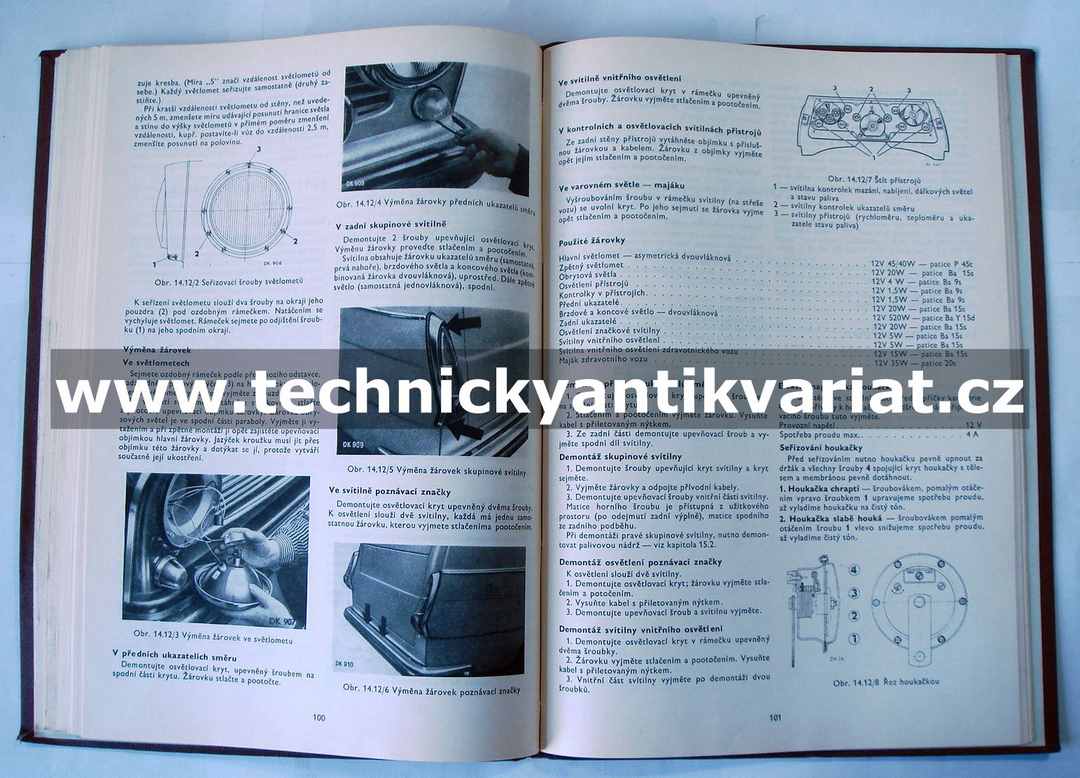 Škoda 1203 zdravotnický, dodávkový - dílenská příručka (1969)