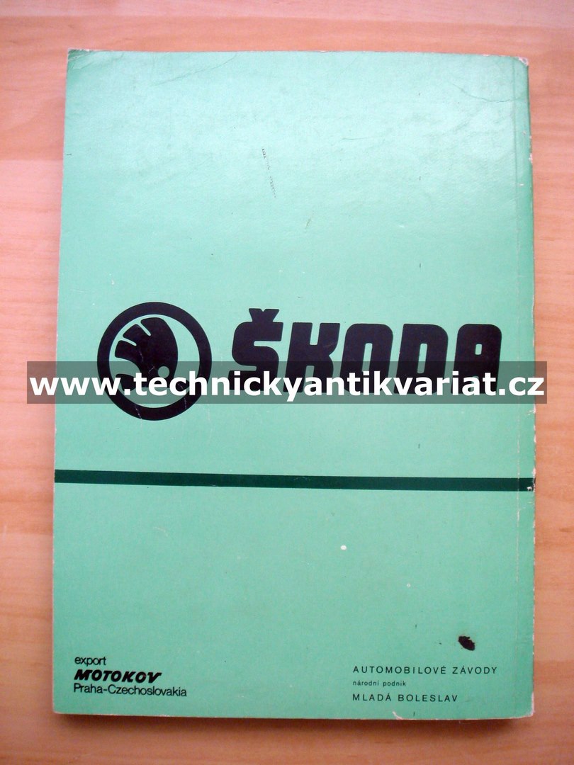 Škoda 105S, 105L, 120L, 120LS, 120GLS - seznam náhradních dílů (1977-78)