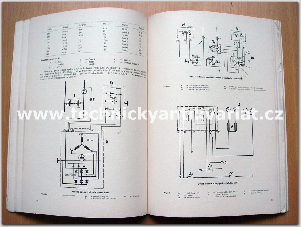 elektrické zapojení osobních automobilů ve schématech 2 - Jaroslav Cholevík (1976)