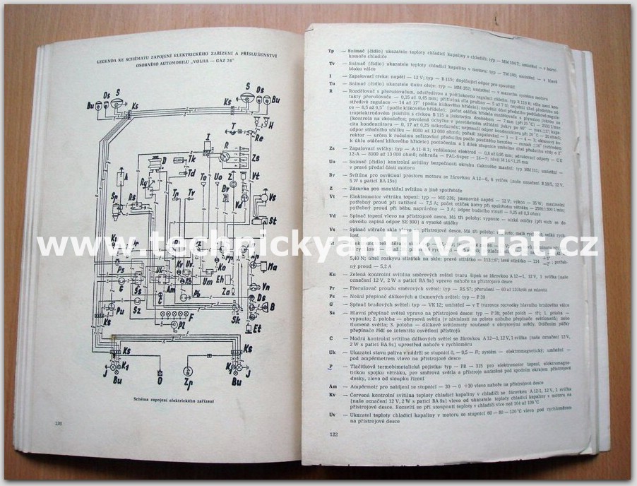elektrické zapojení osobních automobilů ve schématech 2 - Jaroslav Cholevík (1976)