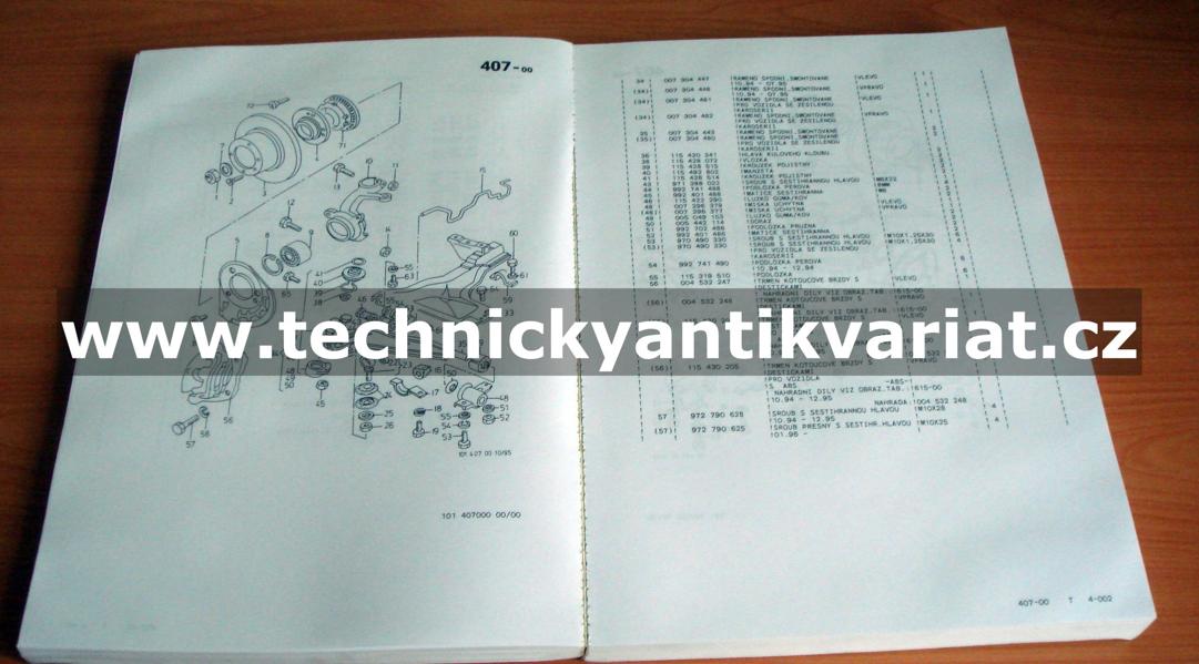 Škoda Felicia Combi - katalog dílů (1996)