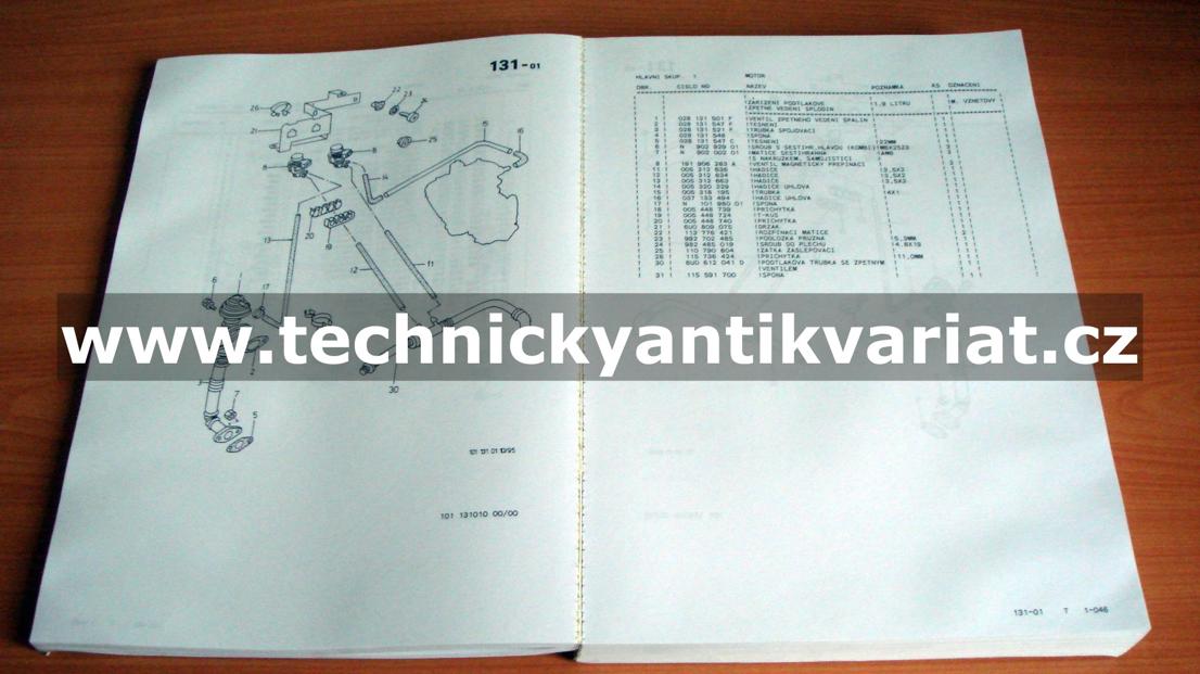 Škoda Felicia Combi - katalog dílů (1996)