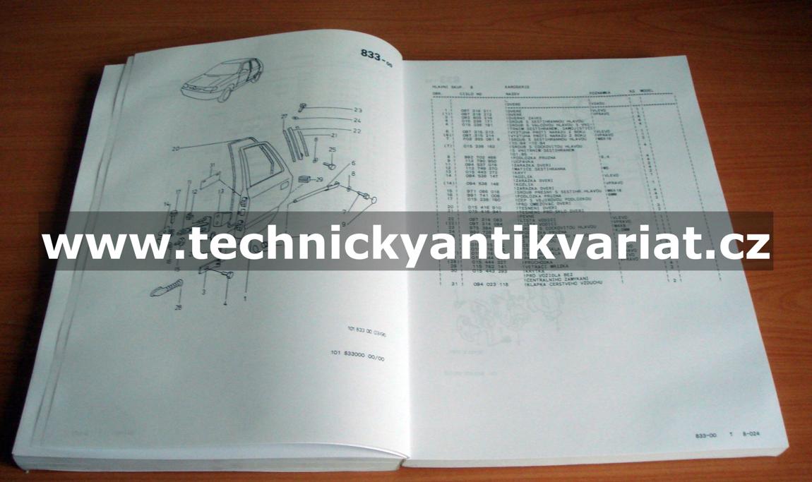 Škoda Felicia Combi - katalog dílů (1996)
