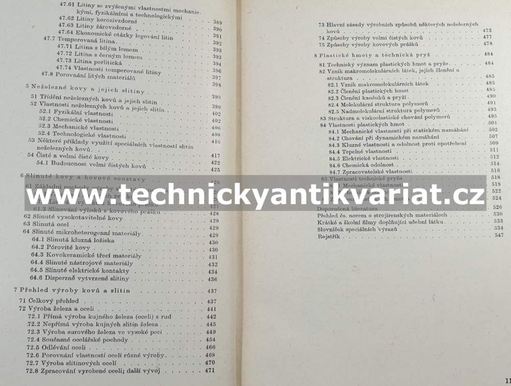 Strojírenské materiály - Pluhař, Koritta (1966)