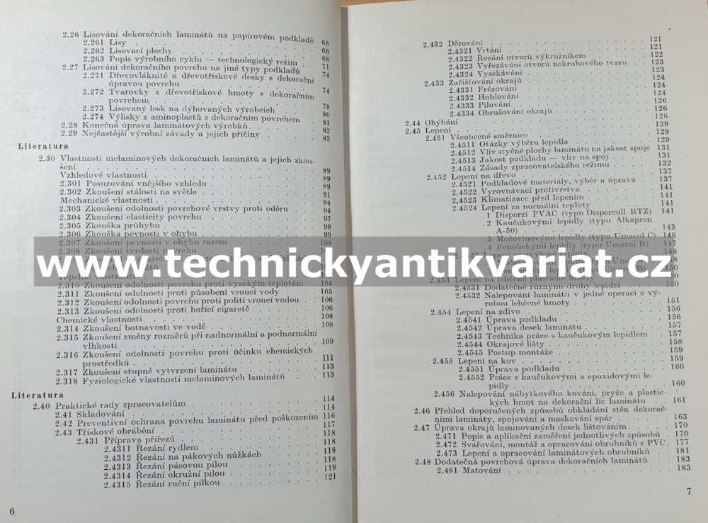 Melaminové lamináty - M. Osten (1966)