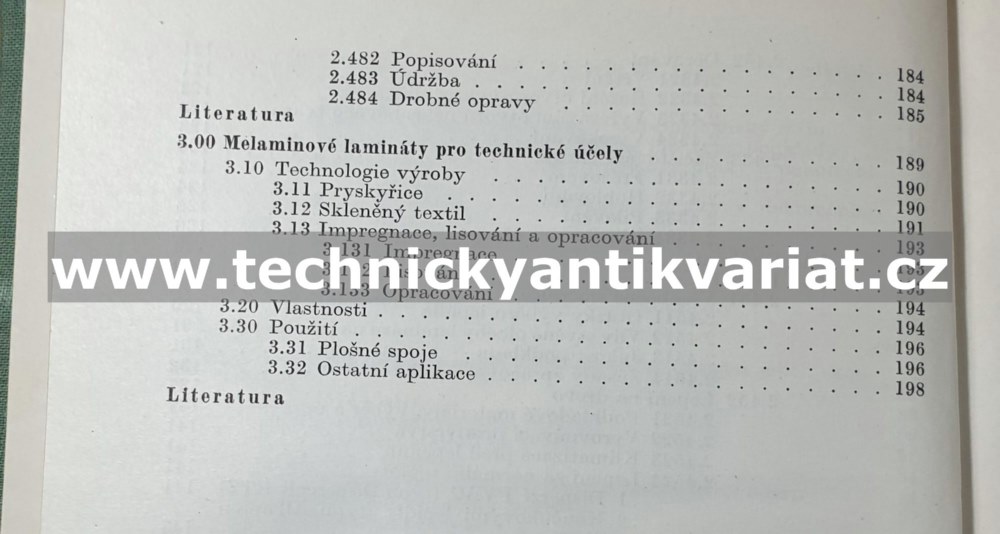 Melaminové lamináty - M. Osten (1966)