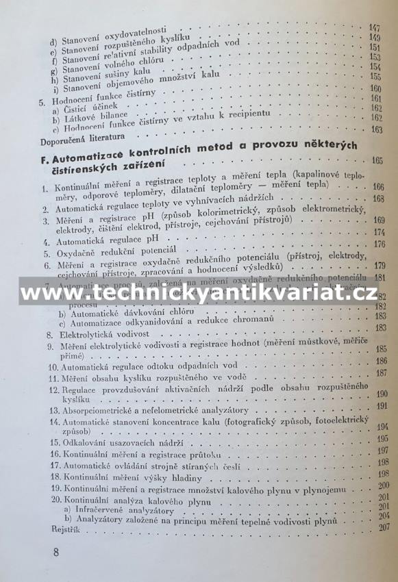 Příručka pro provoz a kontrolu čistíren odpadních vod - Effenberger, Zahrádka (1963)