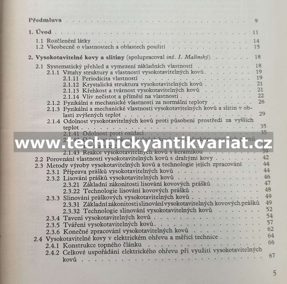 Vysokoteplotní materiály - Bohuslav Čech (1966)