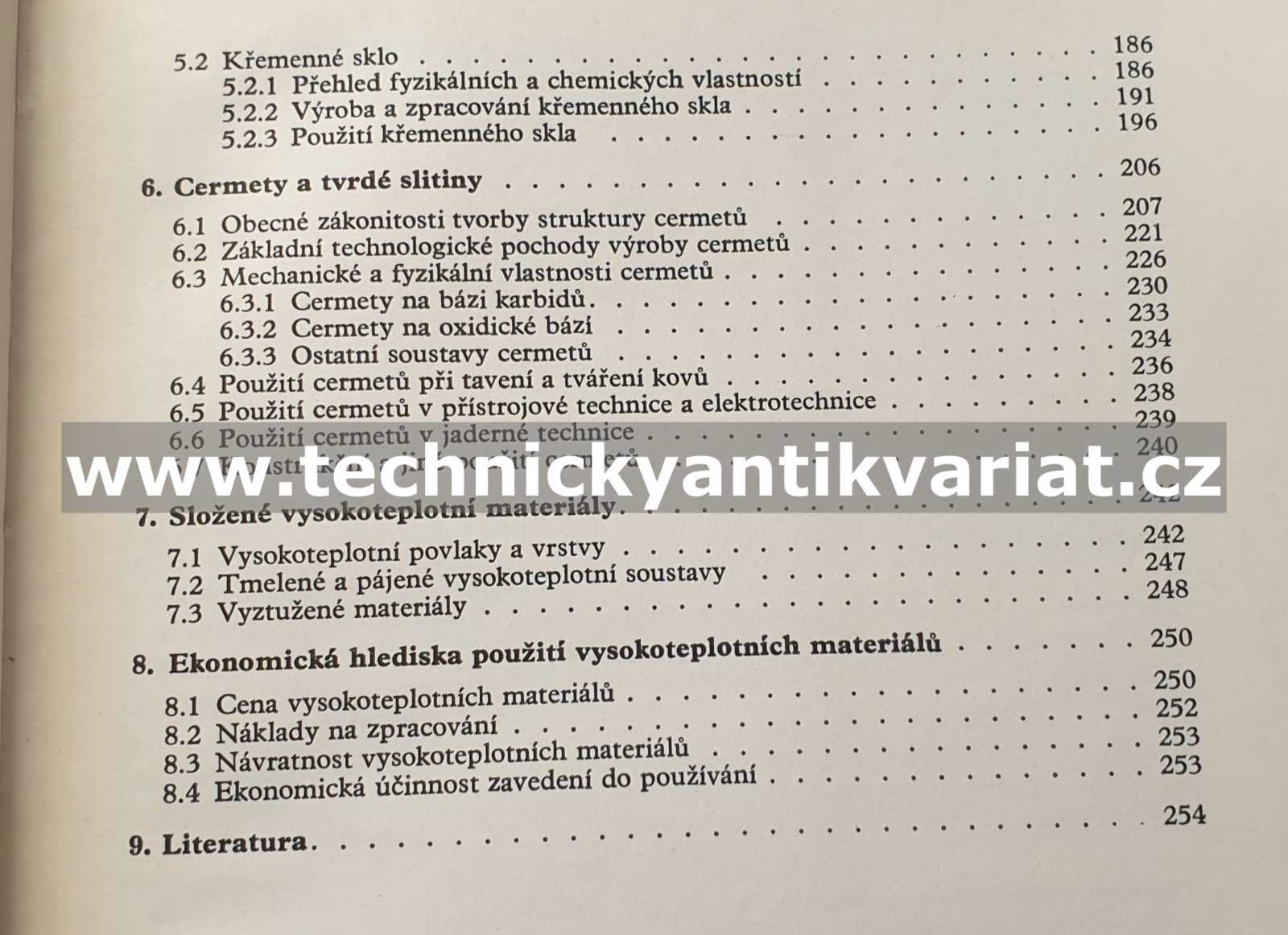 Vysokoteplotní materiály - Bohuslav Čech (1966)