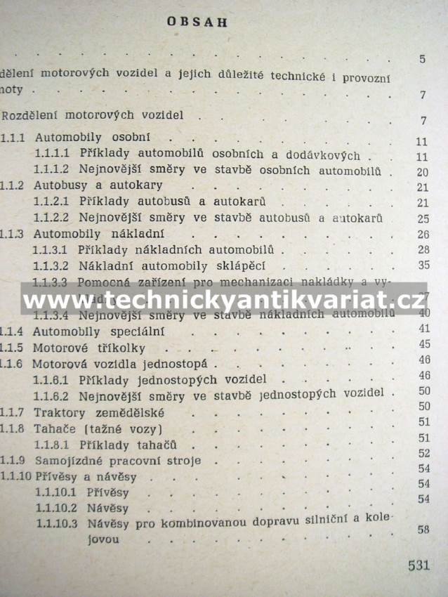 Motorová vozidla - Rudolf Vykoukal (1964)