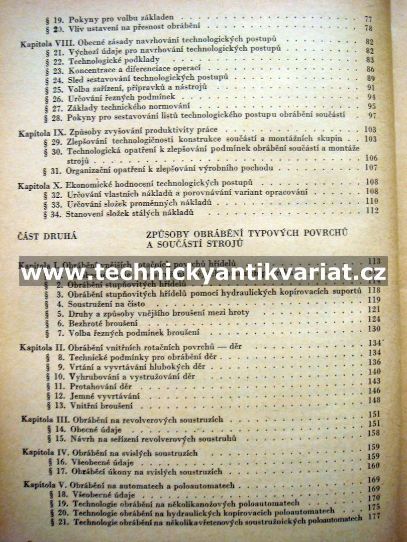 Strojírenská technologie - Tichonov, Zaslavskij (1966)