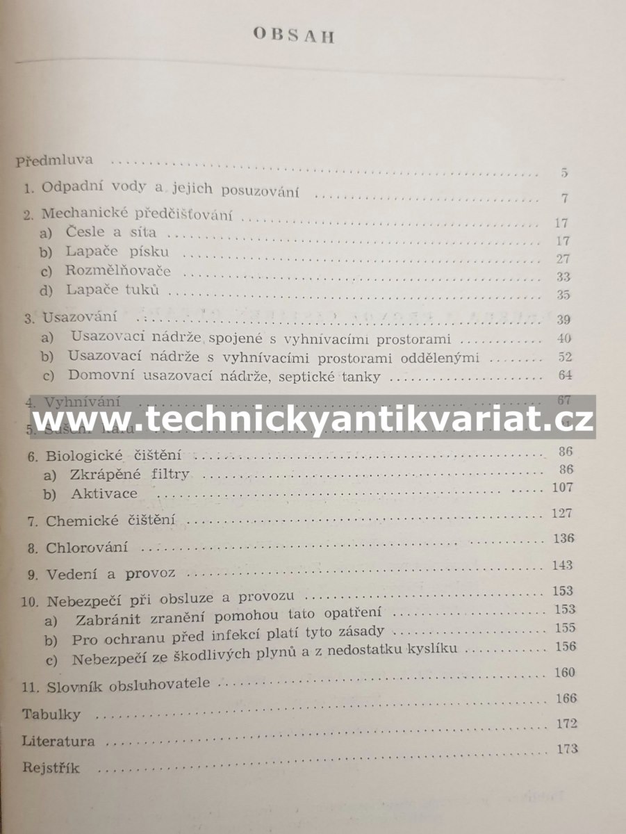 Údržba a provoz čistíren odpadních vod - Adolf Petrů (1958)