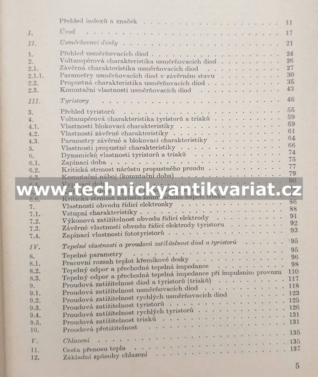 Diody a tyristory v průmyslové elektrotechnice - Josef Zíka (1979)