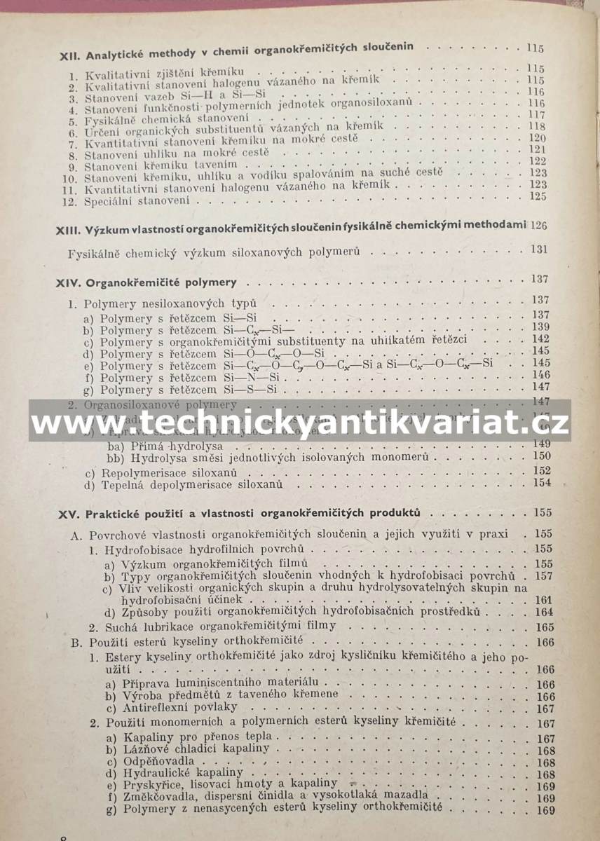 Silikony - Bažant, Chvalovský, Rathouský (1954)