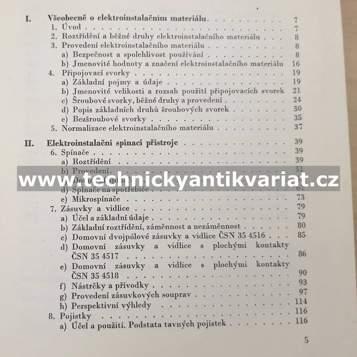 Elektroinstalační materiál - Oldřich Novotný (1974)