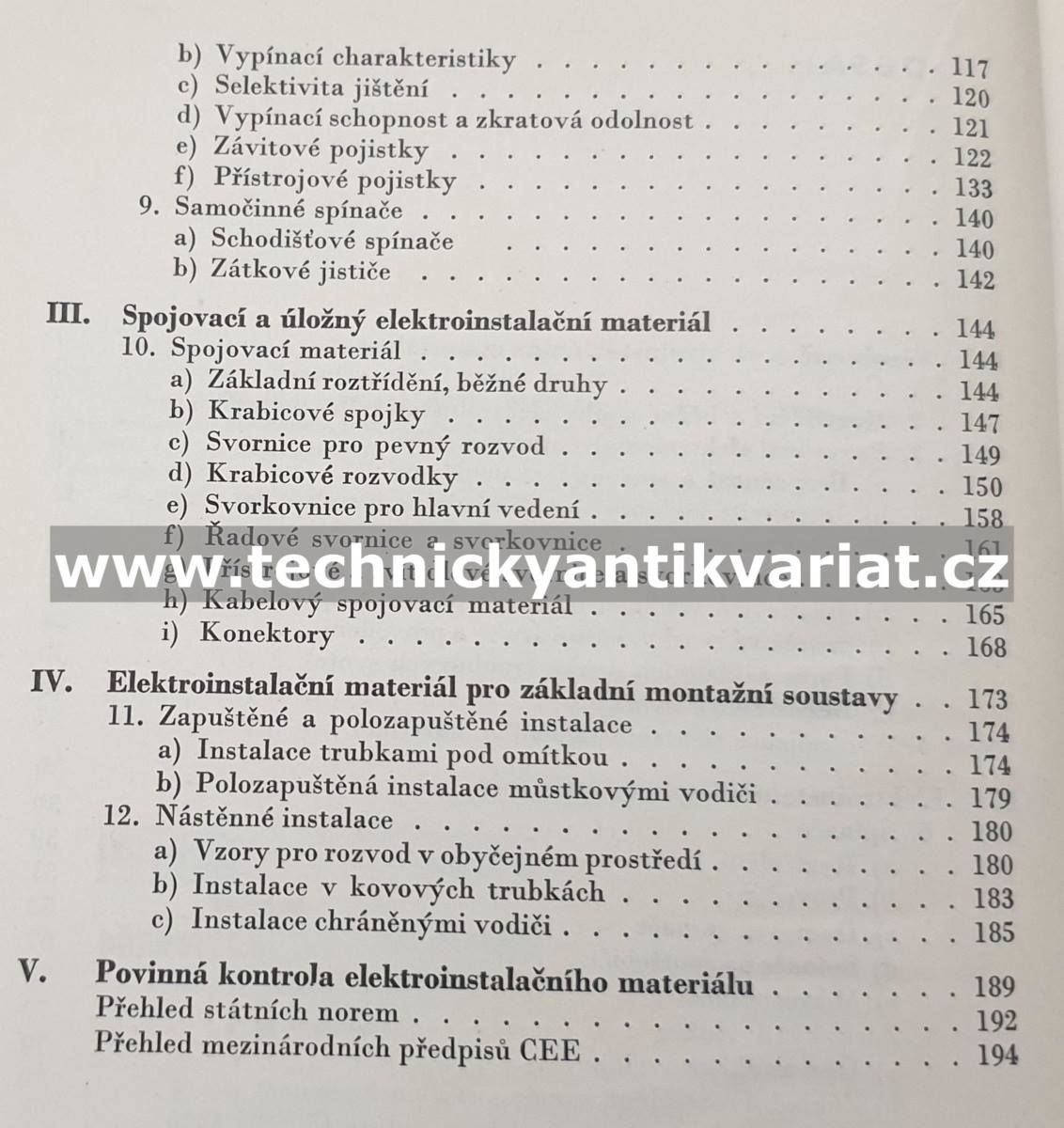 Elektroinstalační materiál - Oldřich Novotný (1974)