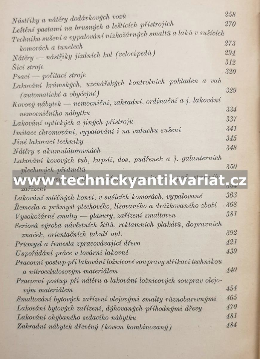 Nátěry, nástřiky a smalty - Ferdinand Průša (1948)