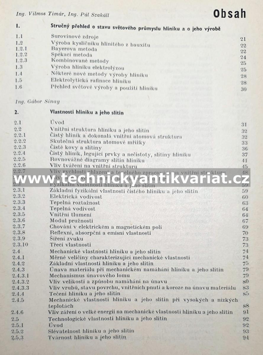 Příručka o hliníku - kolektiv autorů (1969)