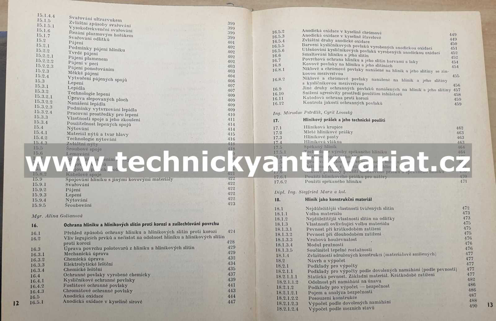 Příručka o hliníku - kolektiv autorů (1969)