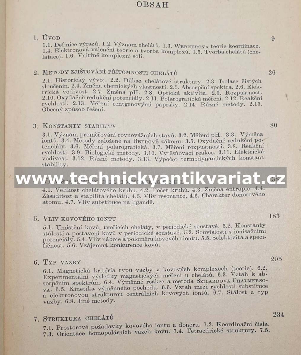 Chemie kovových chelátů - Marteill, Calvin (1959)