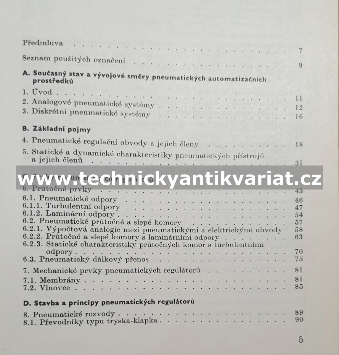Pneumatické regulátory - Vladimír Multrus (1967