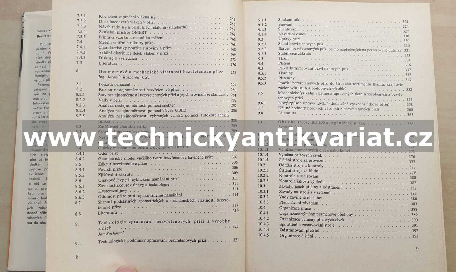 Bezvřetenové předení - Václav Rohlena (1974)