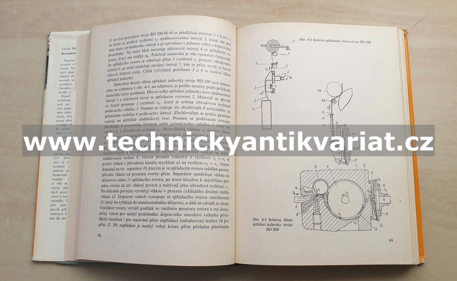 Bezvřetenové předení - Václav Rohlena (1974)