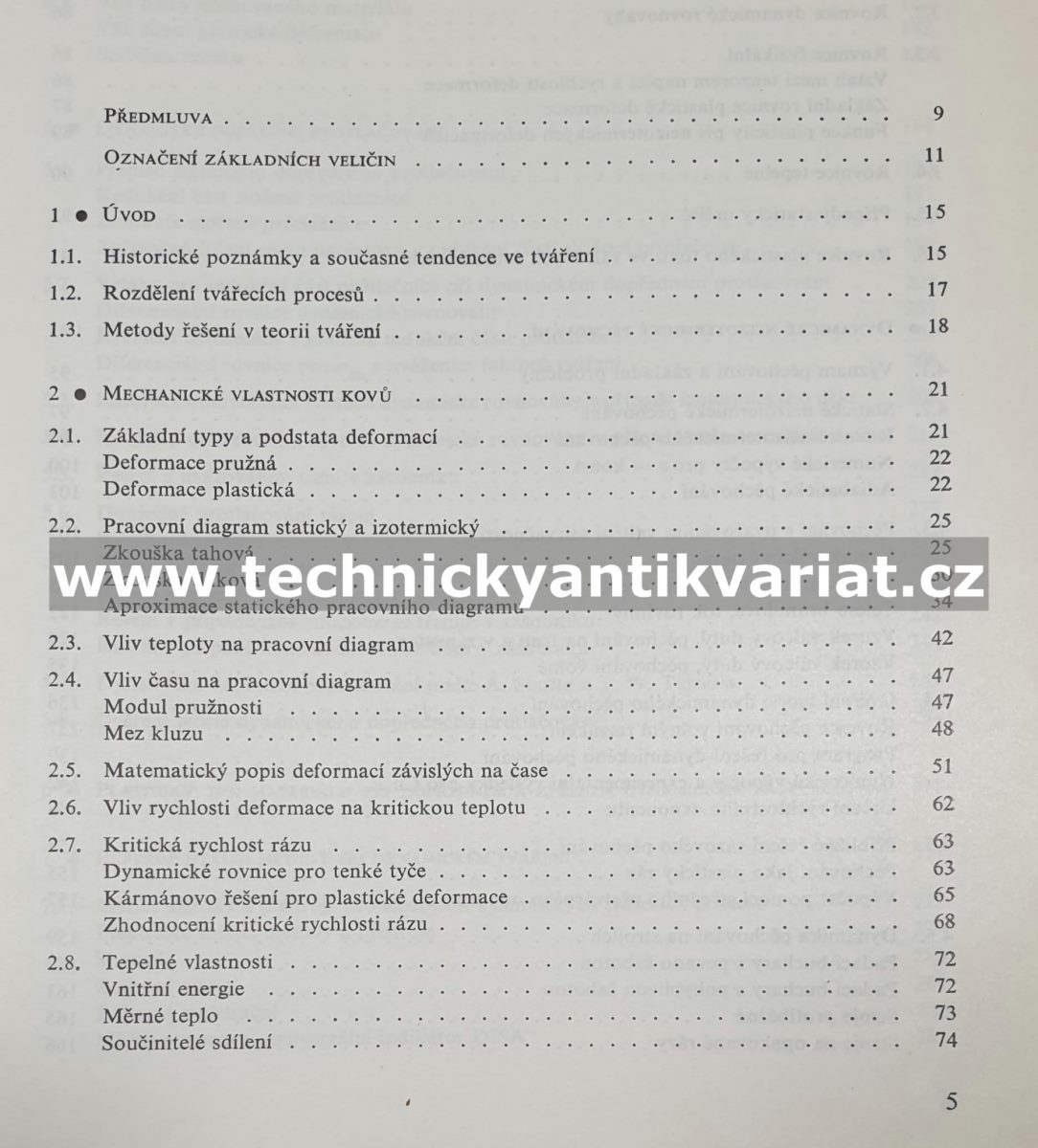 Teorie dynamického tváření - Farlík, Ondráček (1968)