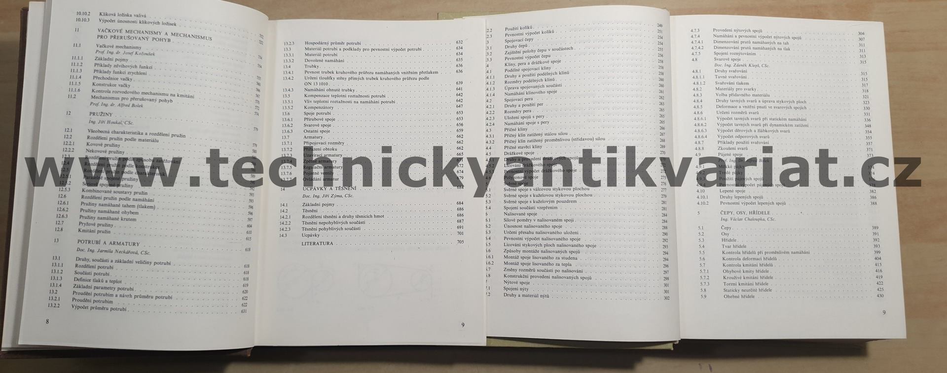 Části strojů 1, 2.svazek - Bolek, Kochman a kol. (1989, 1990)