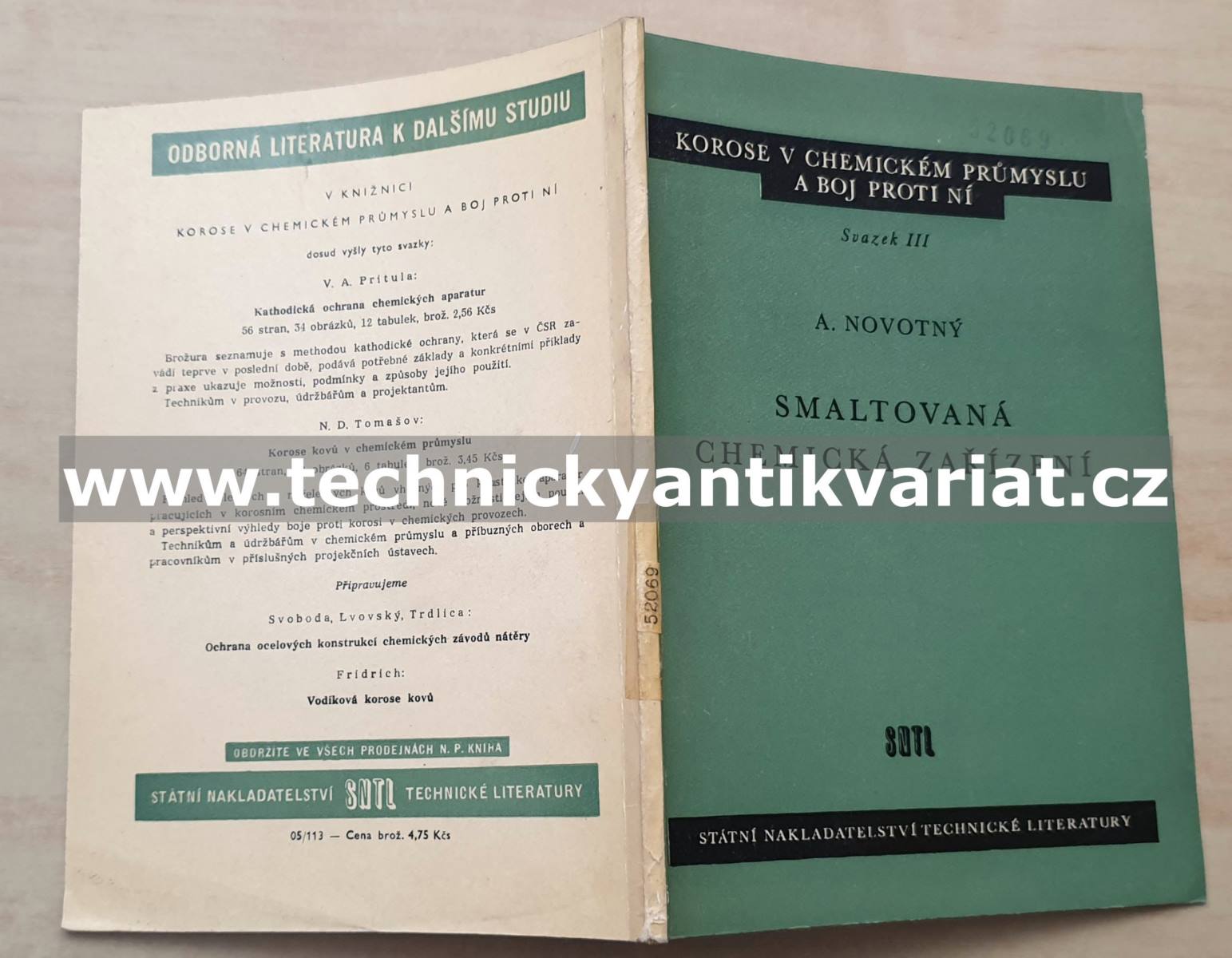 Smaltovaná chemická zařízení - Antonín Novotný (1959)