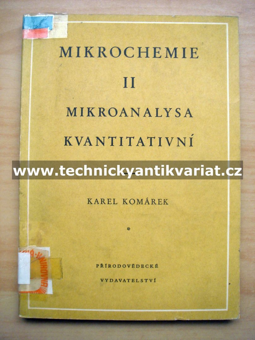Mikrochemie II Mikroanalysa kvantitativní
