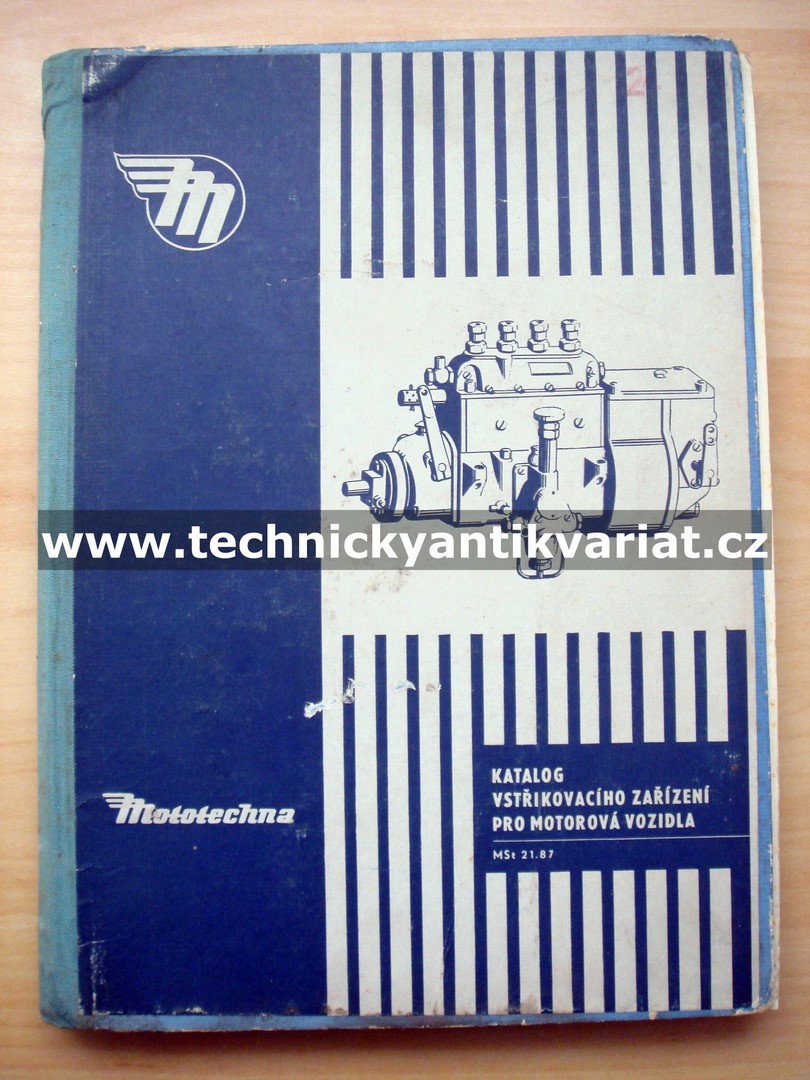 Katalog vstřikovacího zařízení pro motorová vozidla