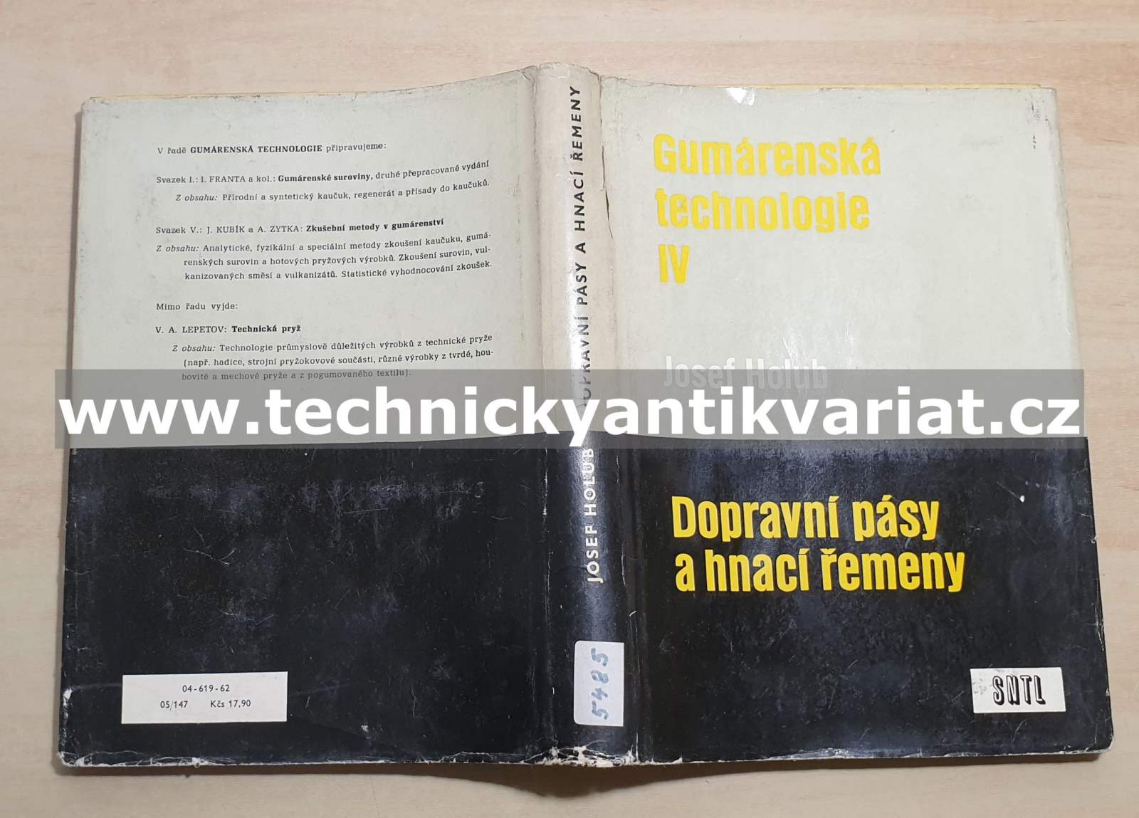 Dopravní pásy a hnací řemeny - Josef Holub (1962)