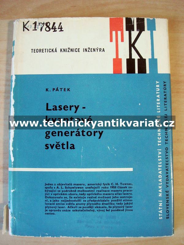 Lasery kvantové generátory světla - Karel Plátek (1964)