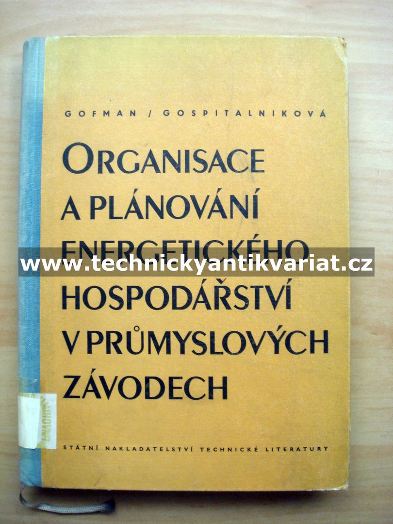 Organisace a plánování energetického hospodářství v průmyslových závodech