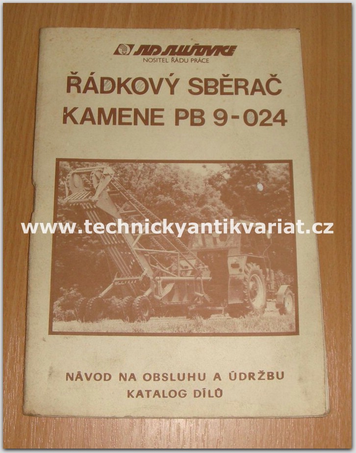 řádkový sběrač kamene PB 9 - 024