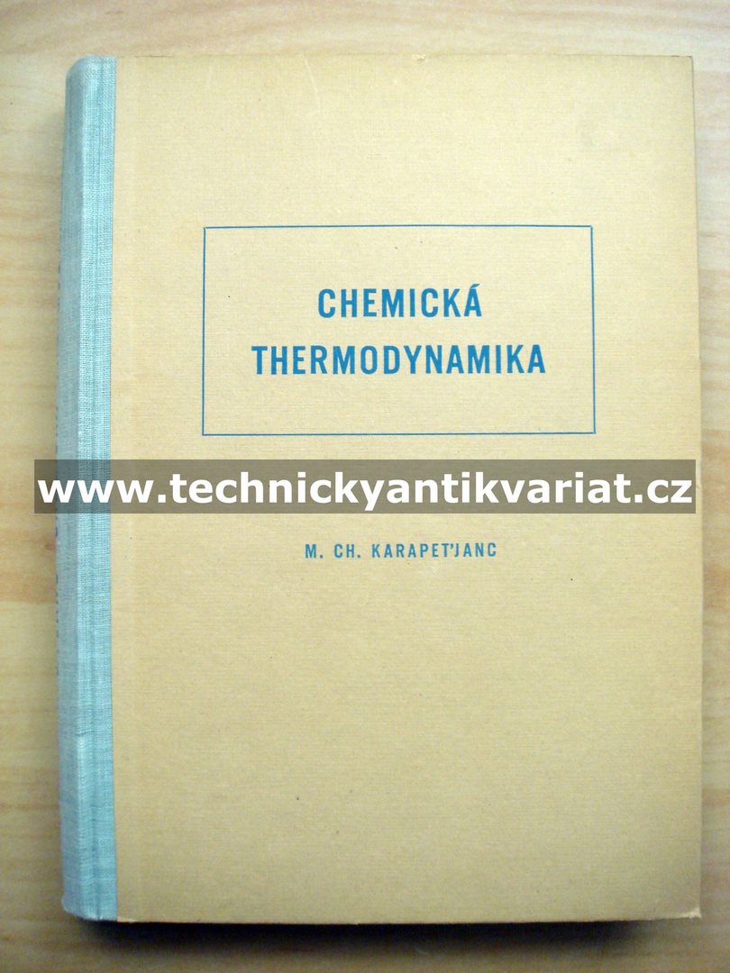 Chemická thermodynamika - M. Ch. Karapeťjanc (1953)