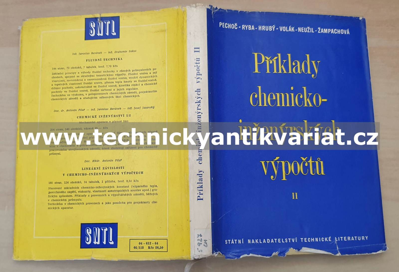 Příklady chemickoinženýrských výpočtů II. - Ryba, Pechoč, Hrubý, Neužil, Žampachová (1964)