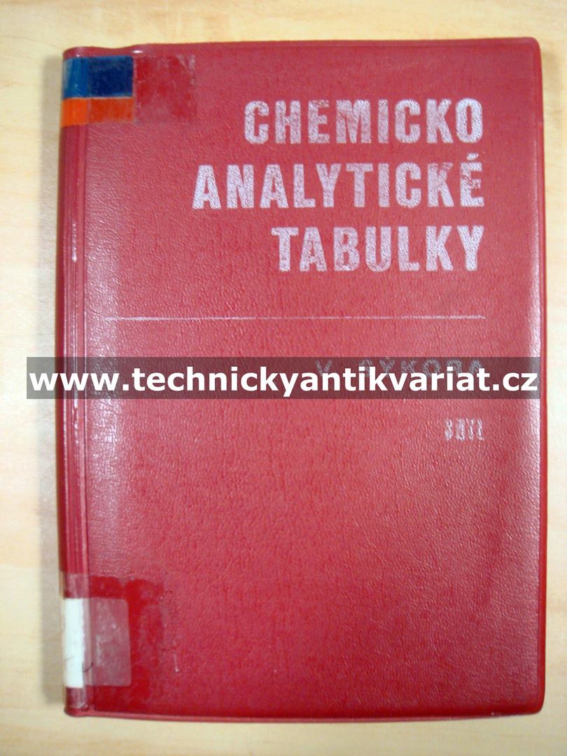 Chemicko analytické tabulky
