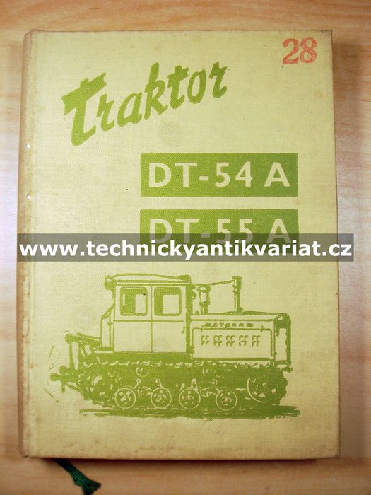 Traktor DT54A, DT55A - technické údaje a seznam náhradních dílů