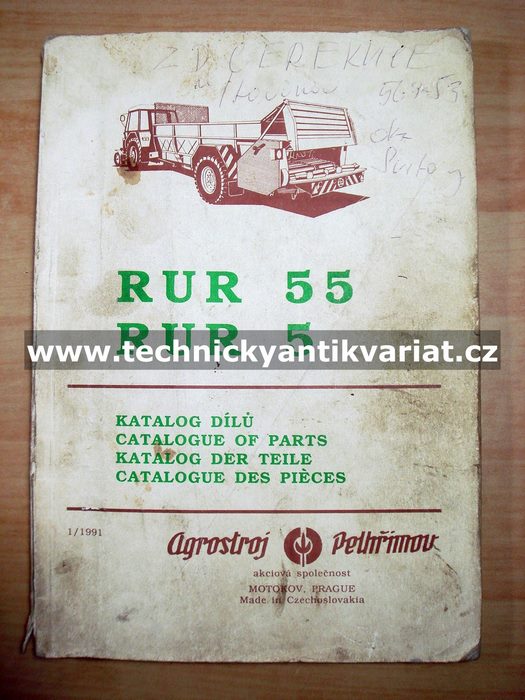 RUR5, RUR55 - katalog dílů