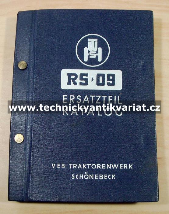 Traktor RS 09 - Ersatzteil katalog (1963)