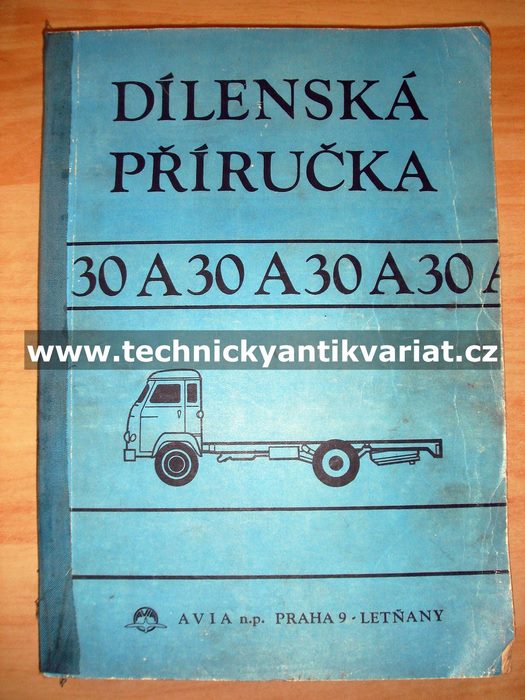 Avia A30 - dílenská příručka (1971)