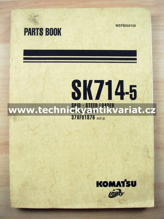 Komatsu SK714-5 - Parts Book (2006)