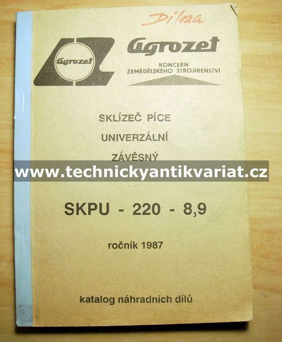 Sklízeč píce univerzální závěsný - SKPU 220-8,9 - katalog dílů