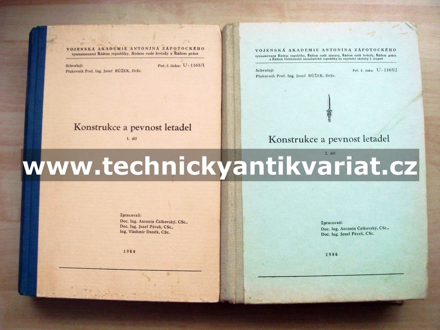 Konstrukce a pevnost letadel 1,2 - Čalkovský, Pávek, Daněk (1984,1986)