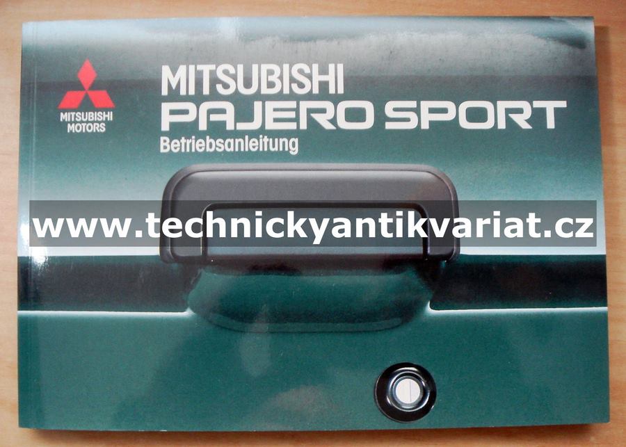 Mitsubishi Pajero Sport - návod k obsluze (1999)