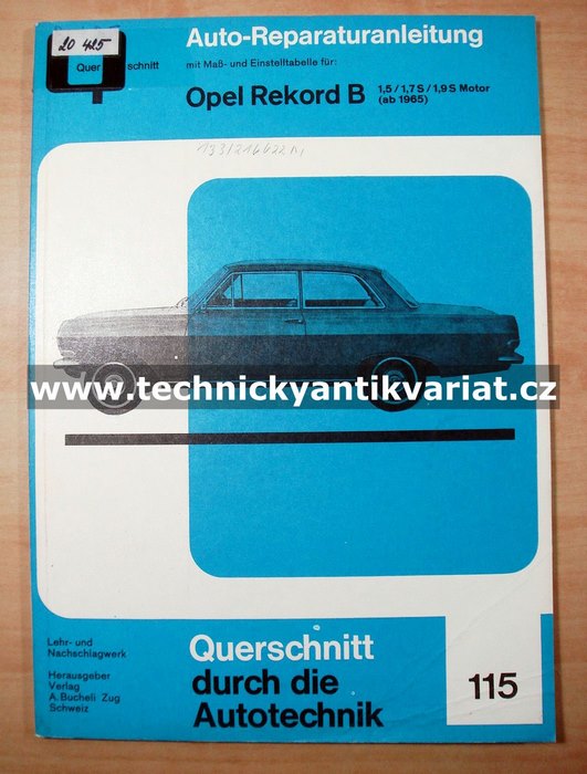 Opel Rekord B - Reparaturanleitung